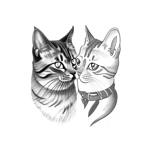 A Cat And A Dog Sharing A Book