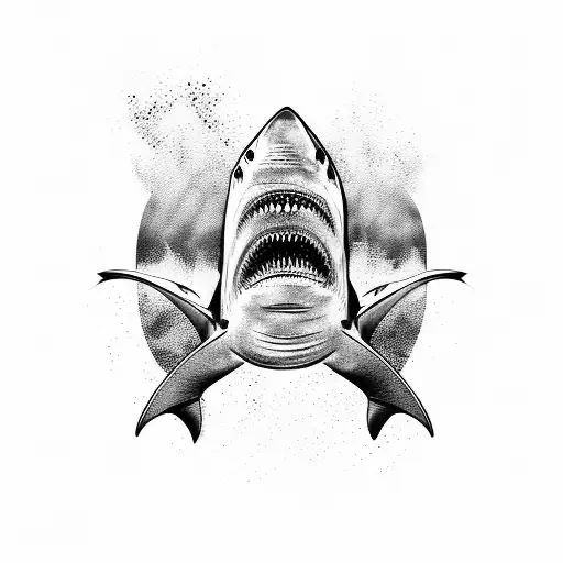 Shark Ocean Diver Waves