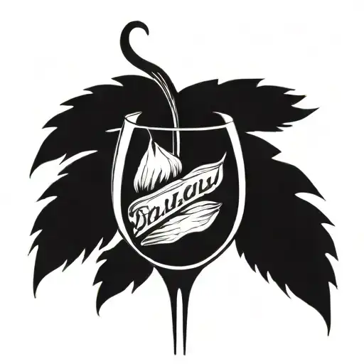 A Bleeding Heart In A Broken Wine Glass