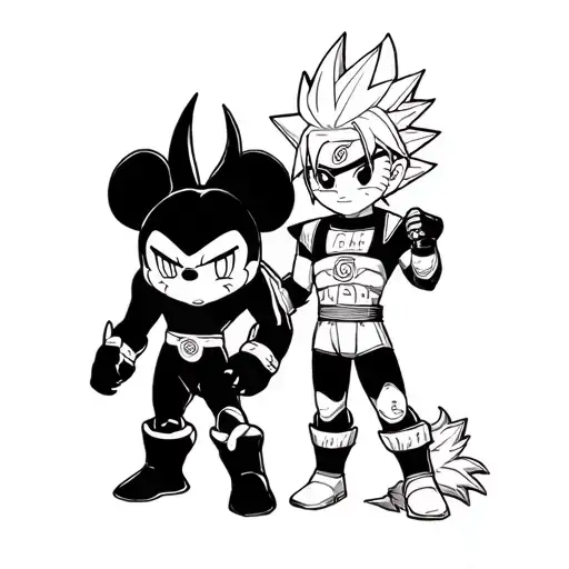 Drago Ball Z And Naruto And Disnexd Dolls