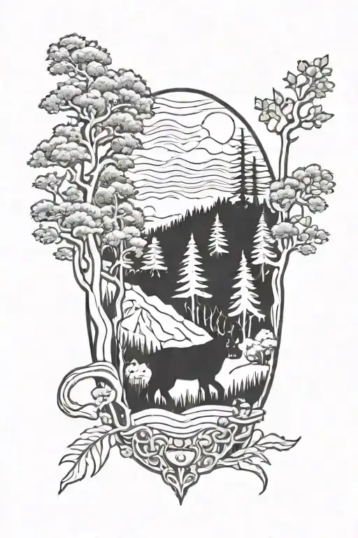 Jambo And Forest Landscape