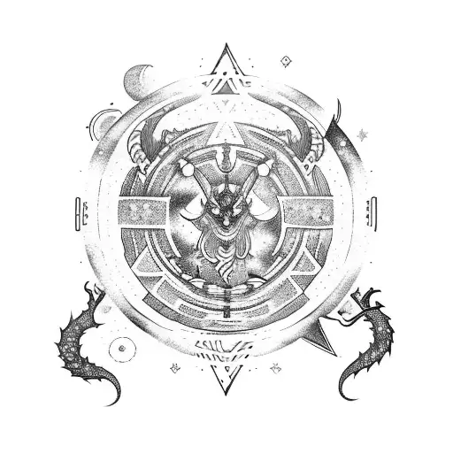 A Viking Ship Sailing Through The Stars With Constellations Forming The Shape Of A Dragon