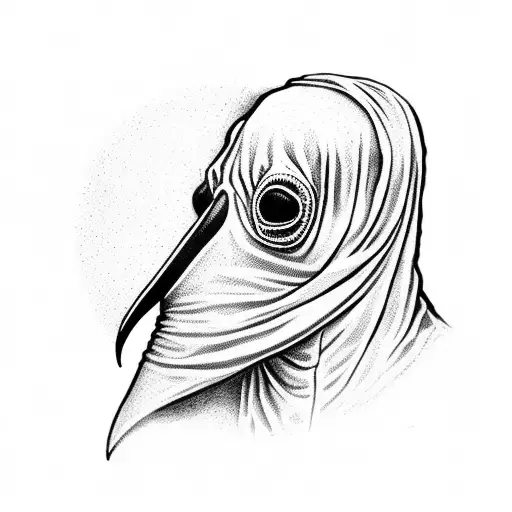 Black Plague Doctor With Crow