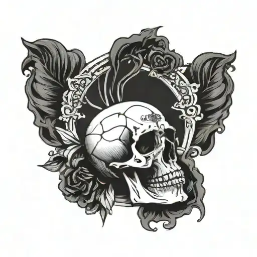 Skull Saint Mary Praying