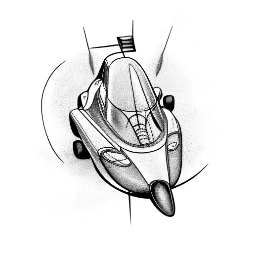 F1 Race Car Speeding