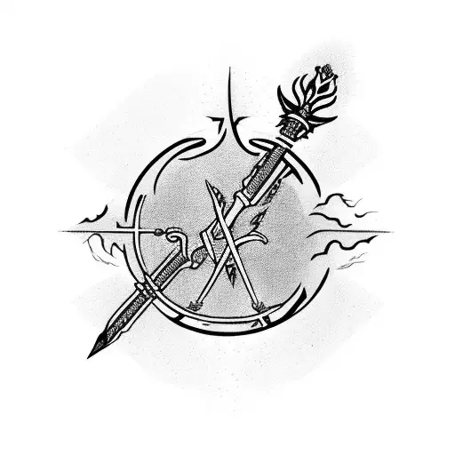 Saint Florian Spear With Medical And Fire