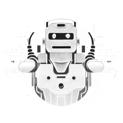 A Futuristic Robot Playing Soccer