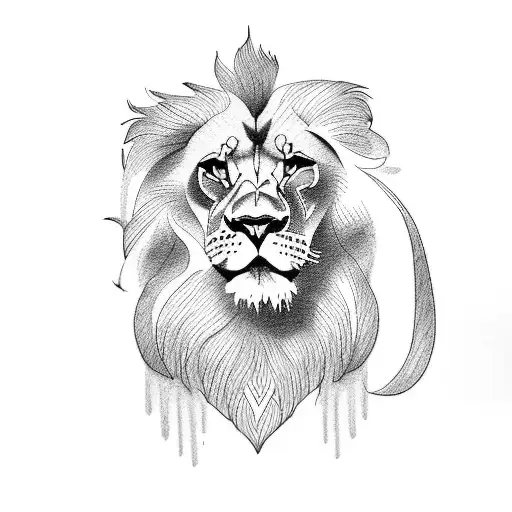 Drawings Around A Lion