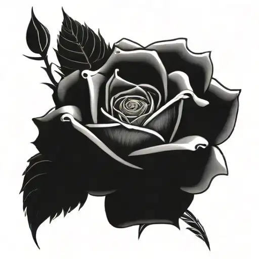 Rose With An Eye And The Name Ana