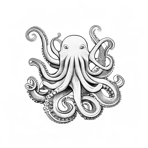 Octopus That Is Surfing