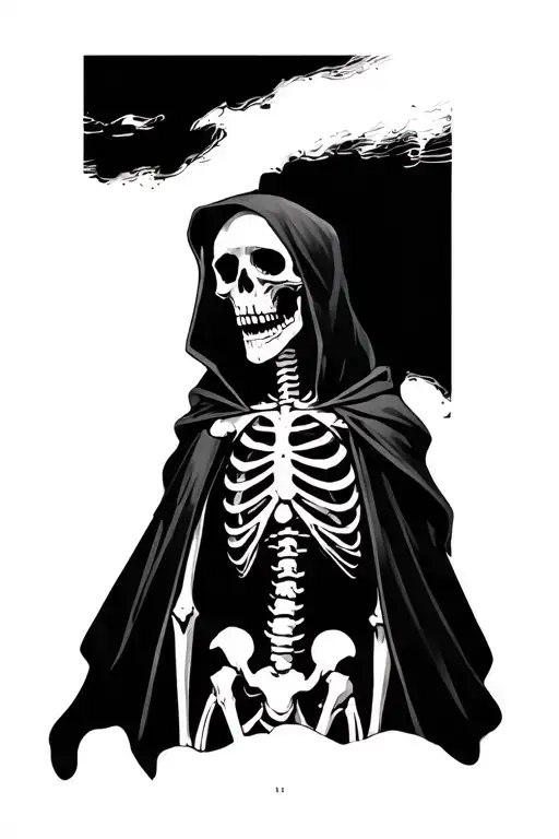 A Skeleton With Cloak