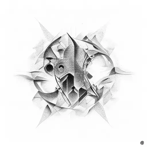 Darkness And Abstract Art Fusion