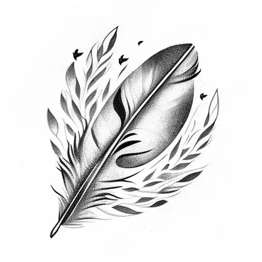 Feather With A Dove