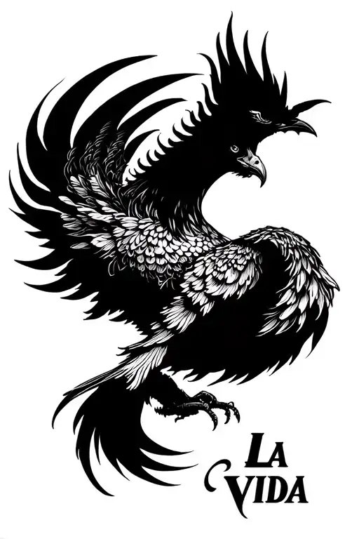 Phoenix With La Vida Phrase