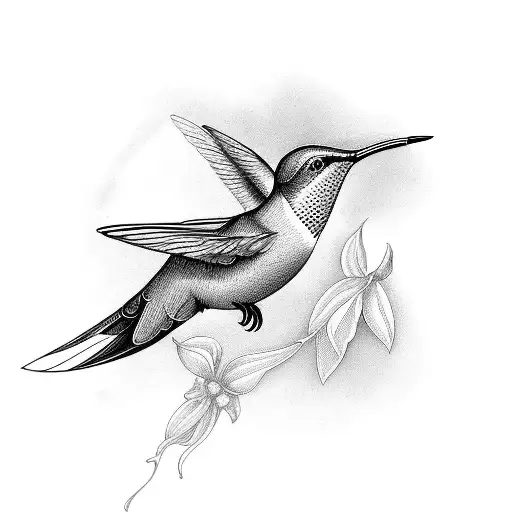 Humming Bird With 1928-2014 In