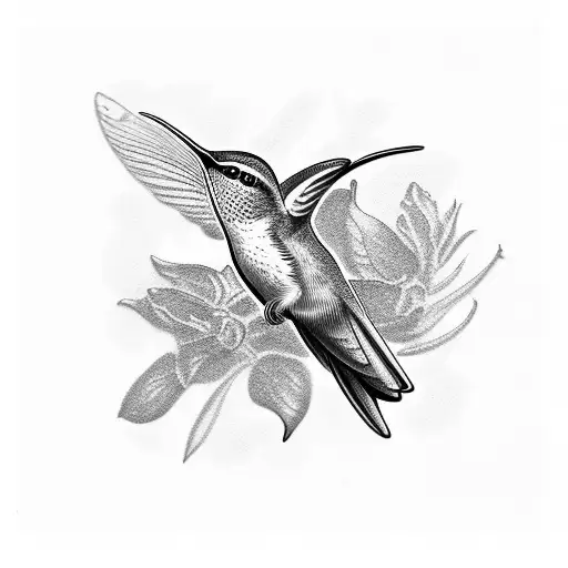 Humming Bird With 1928-2014 In Roman Numerals