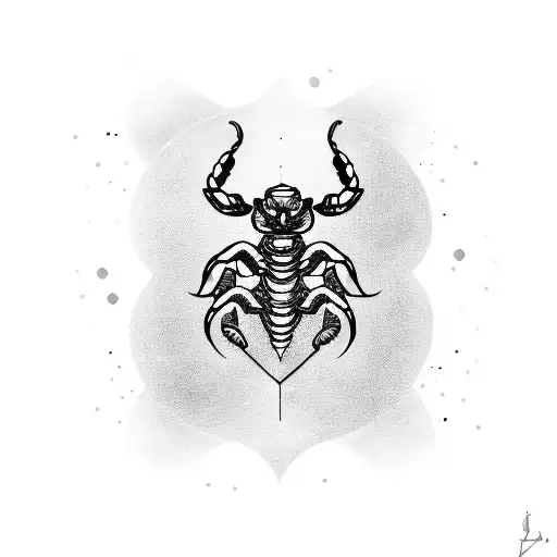 Scorpio Sign With Adaga