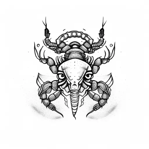 Scorpio Symbol With Adaga
