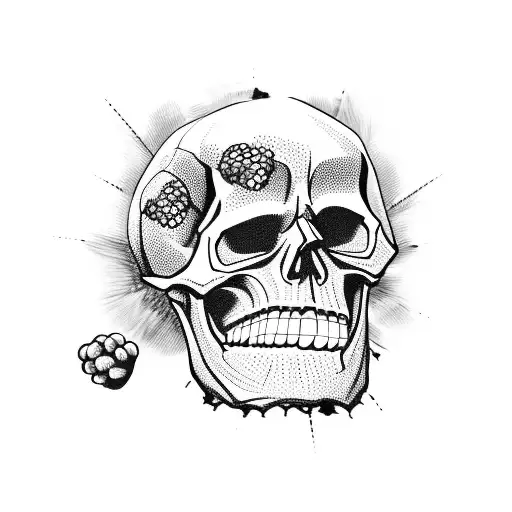 Skull And Blackberries