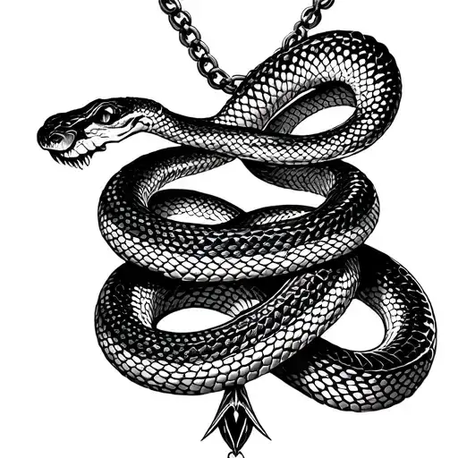 Snake And Necklace