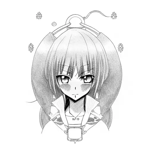 Anime Character Driving A Vintage Car