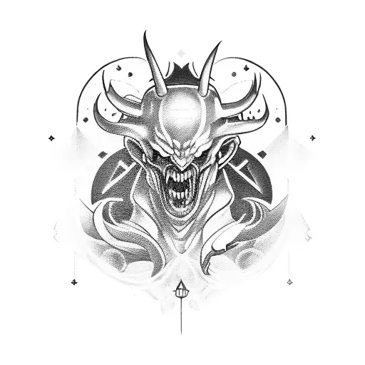 A Demon Playing A Video Game With An Ai Opponent