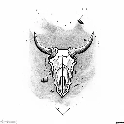 Bull Skull Chest