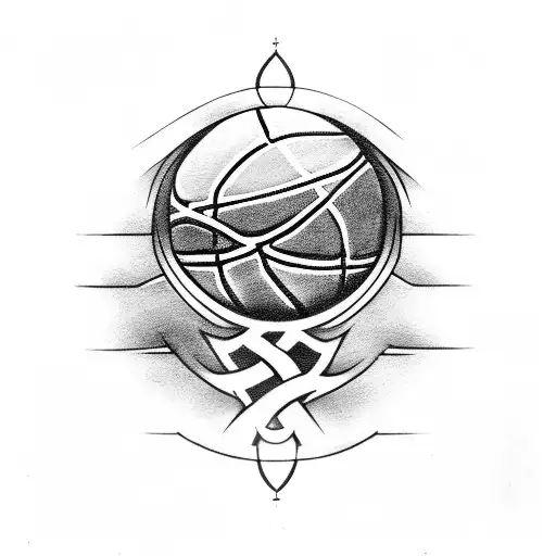Basketball Player With Norse Religious Symbols