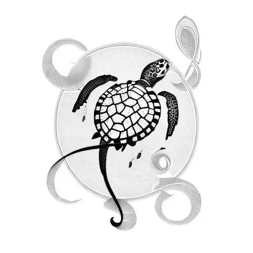 Turtle Bass Clef And Treble Clef