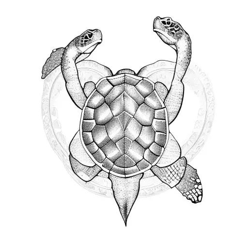 Turtle With Bass And Treble Clef Shell