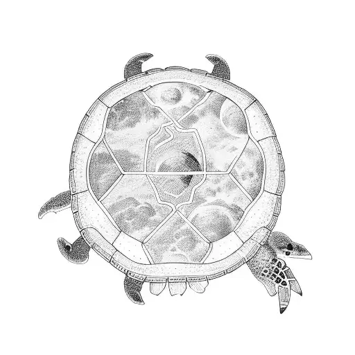 Turtle Within Moon