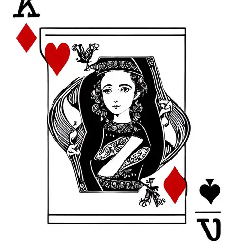 Queen Of Hearts Card