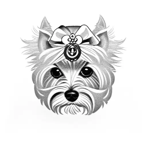 Yorkshire Terrier Named Luna In Dog Heaven
