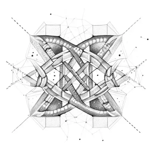 A Dna Double Helix Intertwined With Constellations