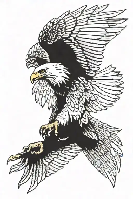 Bald Eagle Wings Spread