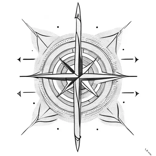 Arrow With Compass