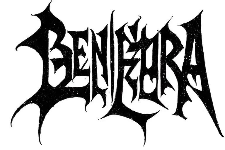 Benizakura Written In Gothic Lettering