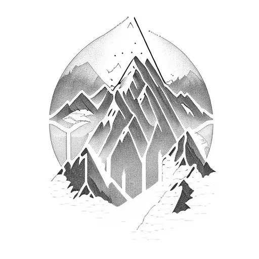 Nature Mountains And Motorcycle