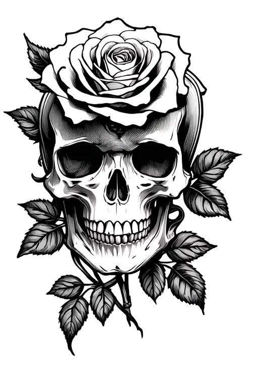Skull And Roses