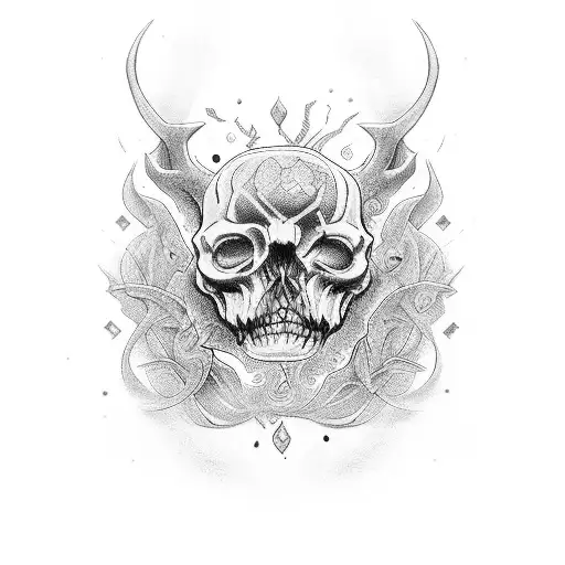 Cara De Cervo Com Detalhes Darkness