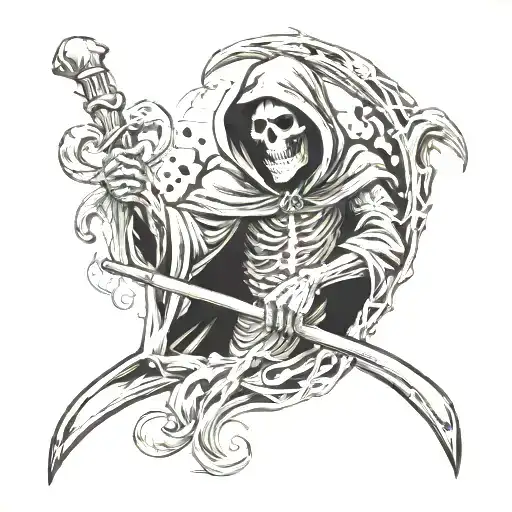 Grim Reaper Gambling Themed