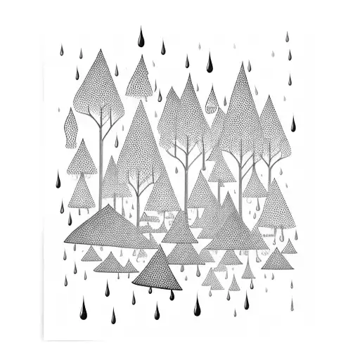 Rain In Dark Forest For Arm