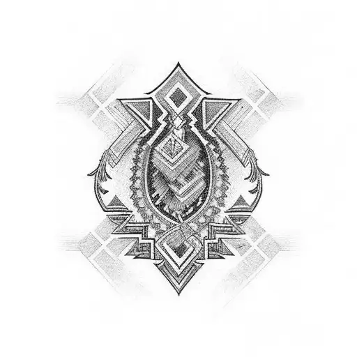 Tradition German Tribal With Fine Line Transition To Pixelated Design For A Leg Sleeve