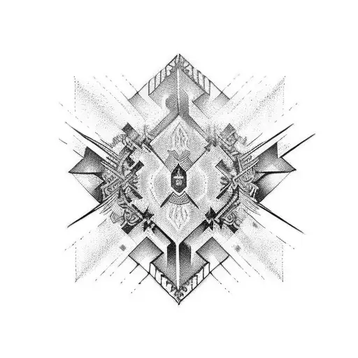 Tradition Tribal With Fine Line Transition To Pixelated Design For A Leg Sleeve