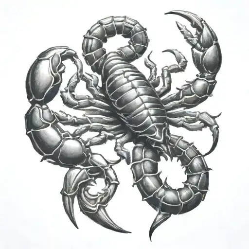 Scorpion With Shadow