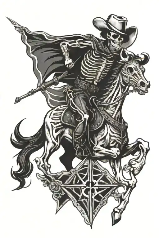 Chrome Cowboy Skeleton