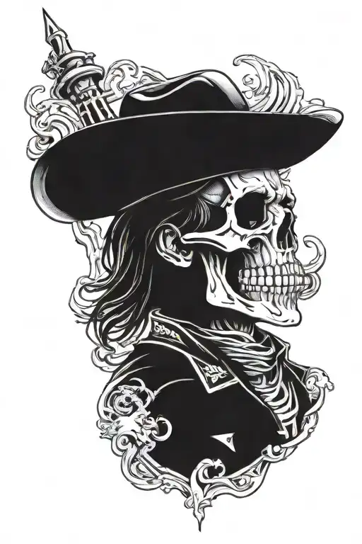 Chrome Cowboy Skeleton
