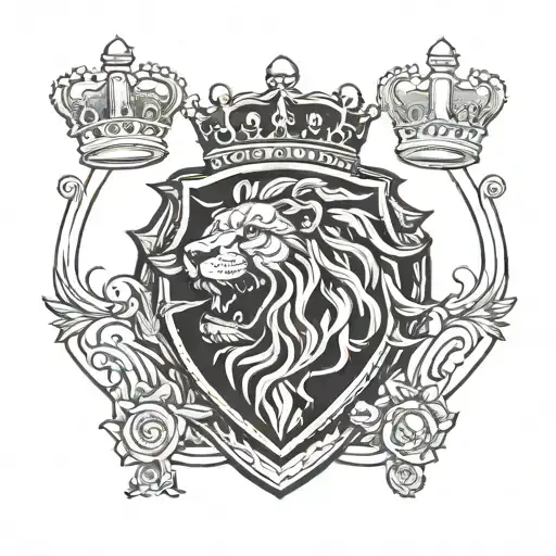 University Of Chile Team And A Lion With A Crown