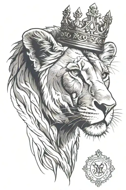 Lioness With Crown