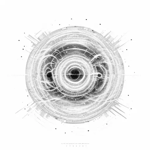 An Abstract Representation Of The Internet As A Swirling Galaxy